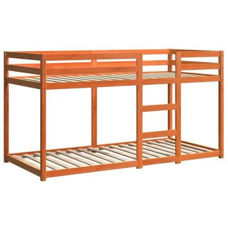Berkfield Home Beautiful Bunk Bed without Mattress Wax Brown 80x200 cm Solid Woo