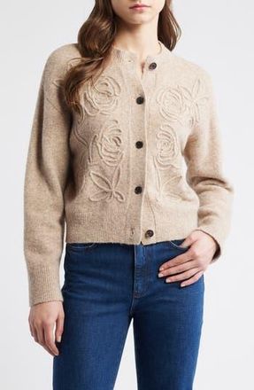 Rails Coralle Soutache Trim Cardigan in Sand at Nordstrom Rack, Size Xx-Small