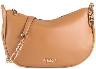 Michael Kors Kendall Hobo Shoulder Bag in Large Brown Leather with Zip Fastening