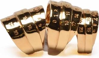 Maison Margiela Gold Brass Spiral Ring