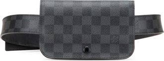 Louis Vuitton Marsupio Pochette Homme Ceinture in tela Damier Graphite 2011 - Nero