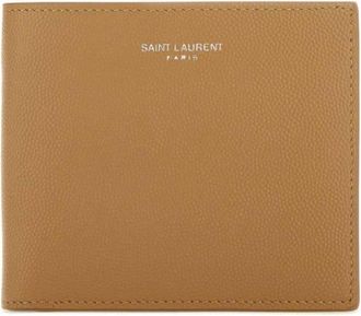 Saint Laurent textured leather wallet - men - Calf Leather - One Size - Neutrals