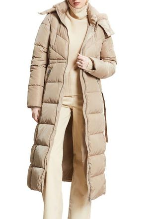 ottod'Ame Quilted Puffer Long Jacket in Stone at Nordstrom, Size X-Small It