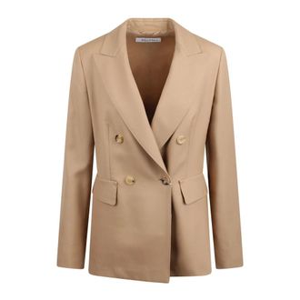Max Mara Blazers, female, Beige, L, Osanna Double Breasted Blazer