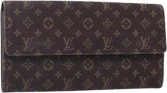 Louis Vuitton Pre-owned Wallets, female, Brown, Size: ONE SIZE Pre-owned Canvas Wallet