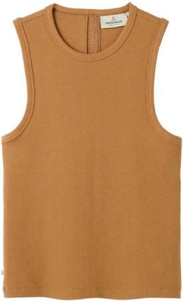 Passenger Atmos Ribbed Tank Vest Top f&uuml;r Damen | orange/braun