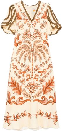 Farm Rio Abito lungo Milani - Marrone