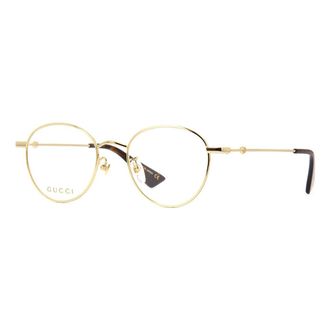 Gucci (WMNS) Gucci Bee Webbing Optical Frame Gold Color GG0607OK-001