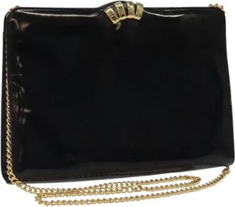 Ferragamo Pre-owned Canvas crossbody-bags - Dames - Vintage Schoudertas - Zwart - ONE Size - Vintage