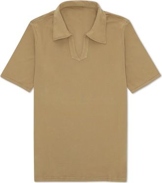 Fortela Goose Short Sleeve Polo in Camel at Nordstrom, Size X-Small Eu