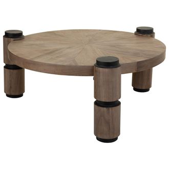 Wanderlust Deco Wanderlust Deco - Mesa De Centro De Madera Y Metal Marron D110x46