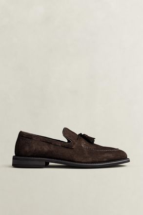 GANT Men Lozham Suede Loafers (41) DARK BROWN