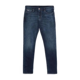 Emporio Armani Slim-fit Jeans, male, Blue, Size: W31 Jean Trousers Slim Fit