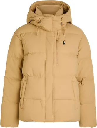 Polo Ralph Lauren Logo-embroidered Padded Shell Jacket - Camel - S (UK8-10 / S)