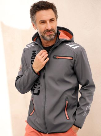 Catamaran Softshelljacke CATAMARAN, Herren, Gr. 48, grau (anthrazit), 94% Polyester, 6% Elasthan, unifarben, Jacken Softshelljacke