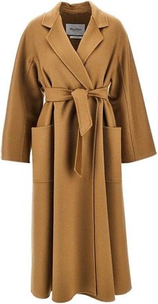 Max Mara Midi cloth coat with belt Woman 36
