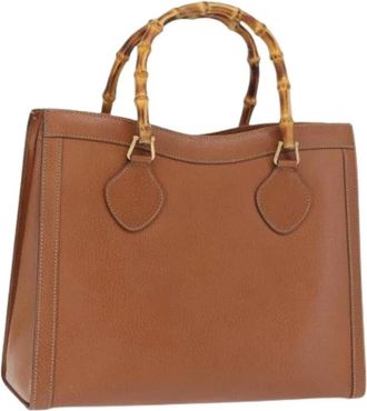 Gucci Pre-owned Handbags, female, Brown, Size: ONE SIZE Pre-owned Vintage Handbag