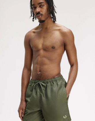 Fred Perry Mens Fred Perry Swimshorts - Green - Size: 37/36/32