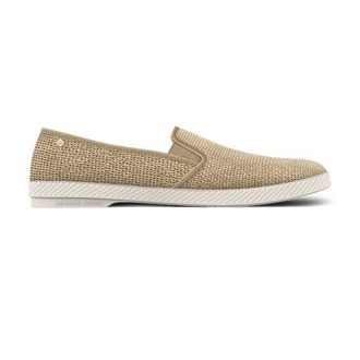 Rivieras Shoes Raffia Slip-On Loafer in Beige at Nordstrom, Size 42