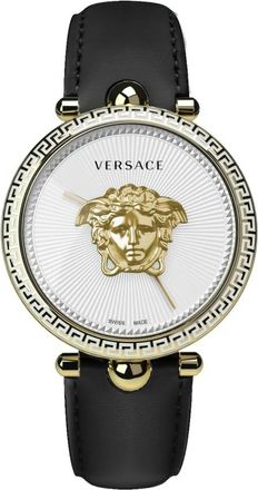 Versace Horloges - Dames - Horloges - Zwart - ONE Size - Leer - Accessoires