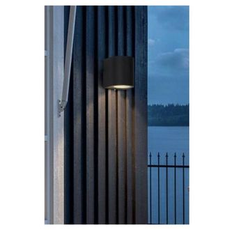 Trade Shop Trade Shop Traesio - Trade Shop - Applique Moderno A Parete Per Esterno Lampada Giardino Faretto Gu10 Ip65 Es53 - Negro