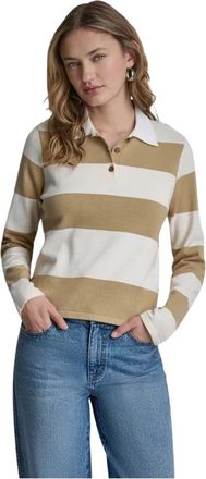 DKNY Mujer, Camisetas, Beige, Talla: L