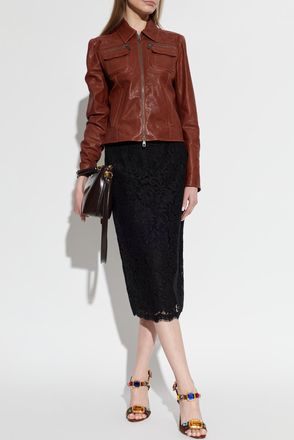 Dolce & Gabbana Lace Skirt, Womens, Black