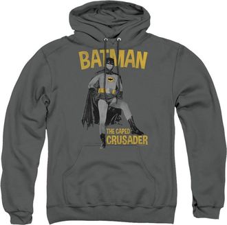 Gildan Batman Classic Tv Caped Crusader Adult Pull Over Hoodie / Hooded Sweatshirt