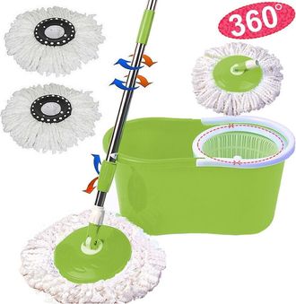 Trade Shop Trade Shop - Roto Mop Roto Mop Mocio Rotante In Microfibra With Extraization Seck 360 &deg;
