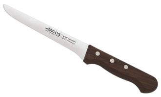 Arcos Cuchillo deshuesador acero inoxidable de 155 mm mango madera marr&oacute;n