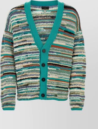 Alanui embroidered cotton blend madurai cardigan