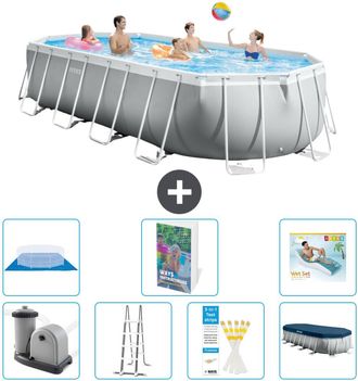 Intex Piscina Prism Frame Oval - 610x305x122 Cm - 8-piezas S670