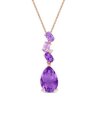 Rina Limor 10K Rose Gold 3.61 ct. tw. Diamond & Gemstone Pendant