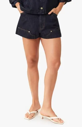 Habitual Carrie Utility Denim Shorts in Rinse at Nordstrom, Size 28