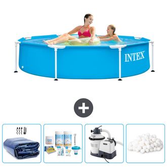 Intex Piscina Con Estructura Redonda - 244x51 Cm - 7-piezas Scb63