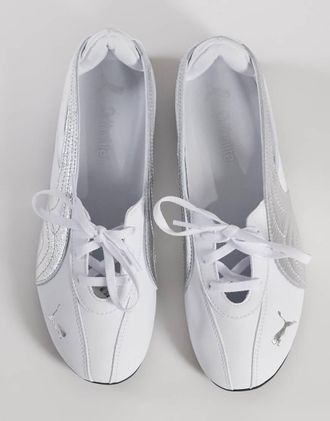 Puma Speedcat Ballet Nova - Ballerine bianco metallizzato