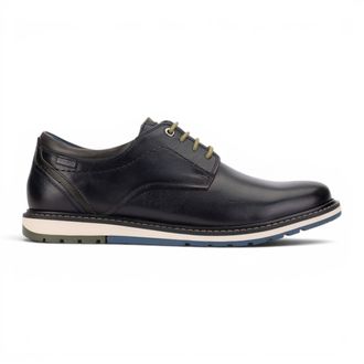 Pikolinos Blauwe Leren Veterschoenen voor Heren - Berna
