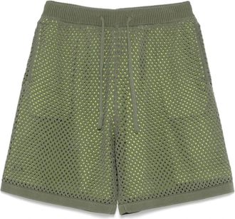 Kenzo Groene Elastische Trekkoord Shorts - Heren - Korte Broeken - Groen - S - Korte Broeken