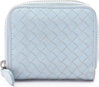 Bottega Veneta Blue Leather Wallet (Bi-Fold) (Pre-Owned)