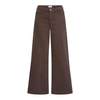 Ichi Ichi - Wijde Jeans - Dames - Jeans - Bruin - Maat: W34 L30