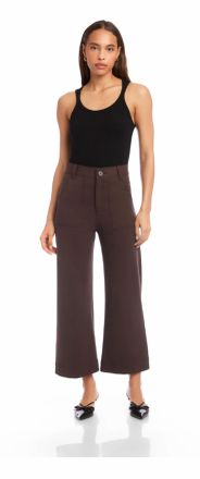 Fifteen Twenty Rylee Cropped Pants In Brown
