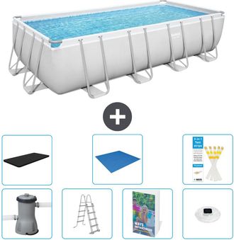 Bestway Piscina Bestway Power Steel Rectangular - 488x244x122 Cm - 8-piezas S596