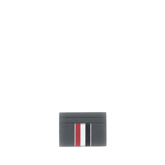 Thom Browne Wallets & Cardholders, male, Gray, Size: ONE SIZE Two-sided Card Holder