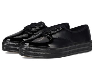 Keds Point Lace Up Womens Shoes Black/Black Patent Leather : 7.5 B - Medium, Canvas