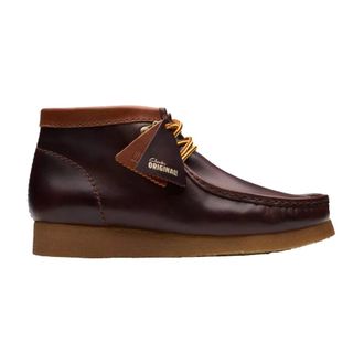 Clarks Lace-up Boots, male, Brown, 10 UK, Burgundy Leather Wallabee Hiker Boot
