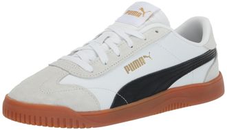 Puma Puma Womens Club 5v5 Sneaker, Puma White-Puma Black-Feather Gray, 4.5 UK