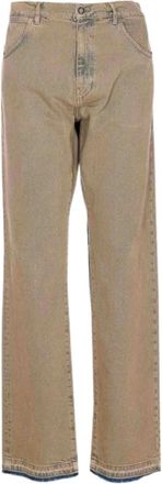 Amish Jeans, Heren, Beige, W30, Katoen, Straight Leg Jeans