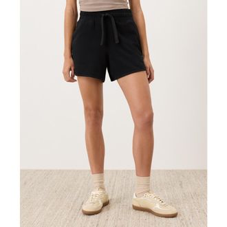 Pact CloudKnit Curved Hem Short in Black at Nordstrom, Size Xx-Large