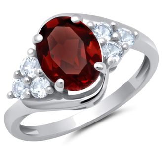 MAX + STONE 10k Yellow or White Gold Oval Cut Gemstone Sunburst Halo Ring