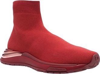 Ferragamo Knitted Leather Sneaker